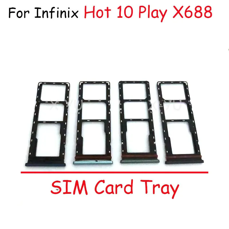 Infinix Hot 10 Play X688 Sim Tray Micro SD Card Slot with Sim Ejector Pin Replacement Part Sim Trays & Ejector Pins Price in Bangladesh - Mobile.com.bd