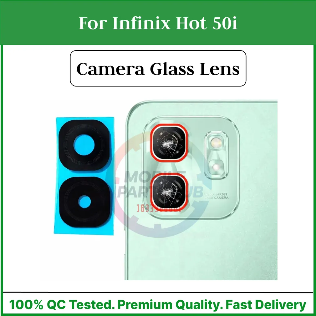 Camera Main Glass Lens for Infinix Hot 50i  Replacement Part (Not Tempered Camera Glass Protector) - Price in Bangladesh