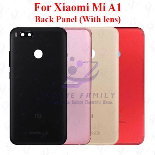 For Xiaomi Mi A1 Back Panel/Backshell/ Casing +Camera Lens + Side Button With Logo-All Colors Available Price in Bangladesh - Mobile.com.bd