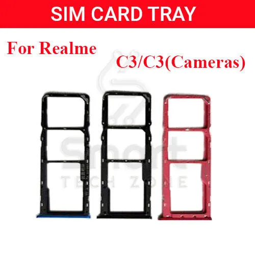 Realme C3 Sim Tray Micro SD Card Slot with Sim Ejector Pin Replacement Part Sim Trays & Ejector Pins Price in Bangladesh - Mobile.com.bd