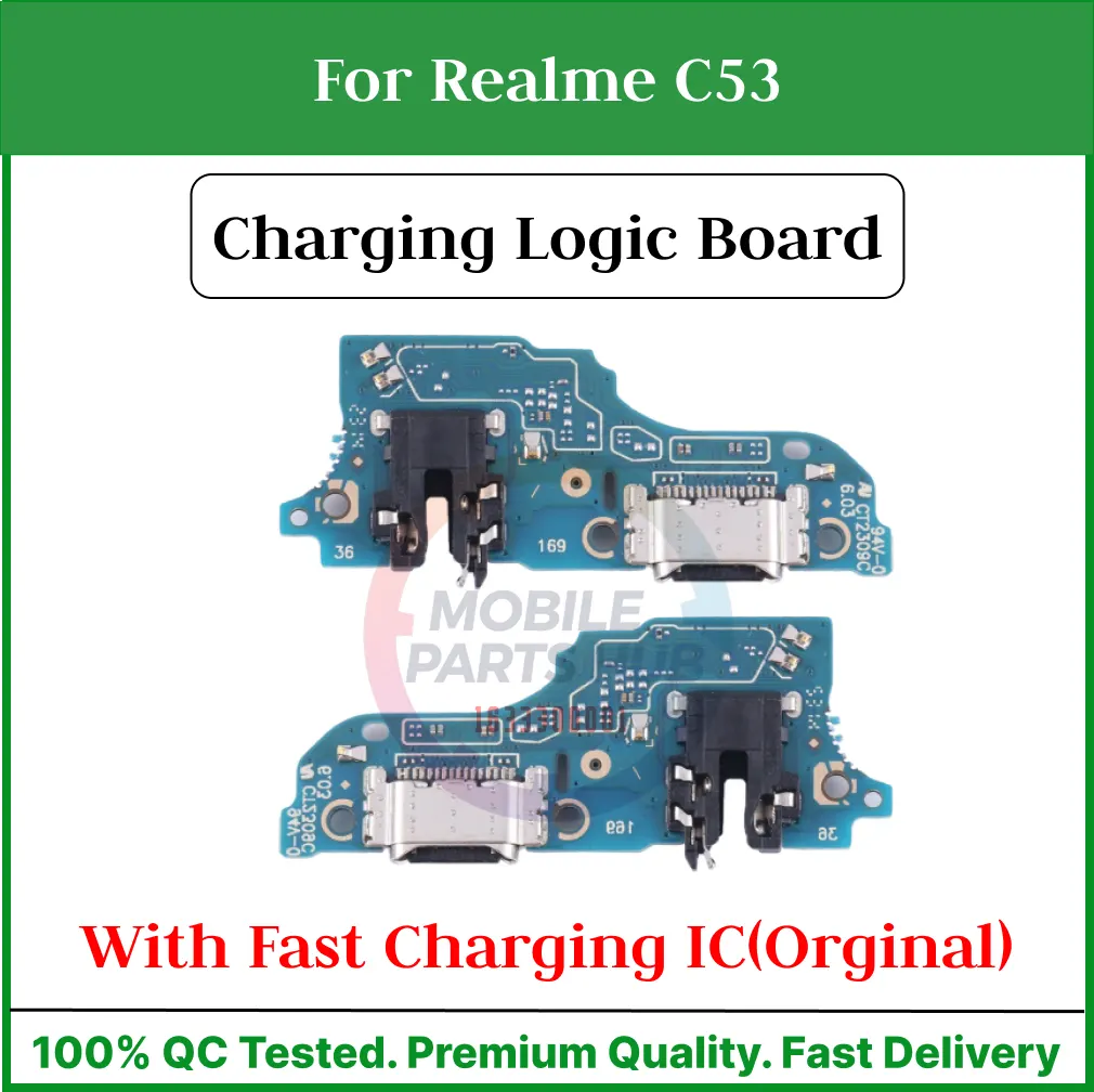 Charging Logic Board For Realme C53 Charging Port For USB Plug PCB Dock Connector Replacement Parts Charging Port Parts Price in Bangladesh - Mobile.com.bd