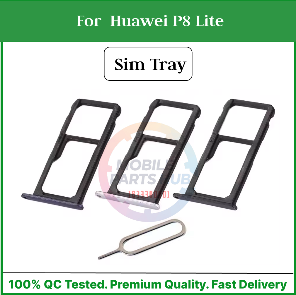 Huawei P8 Lite  Sim Tray Micro SD Card Slot with Sim Ejector Pin Replacement Part Mobile Parts & Accessories Price in Bangladesh - Mobile.com.bd