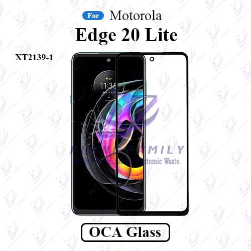 For Motorola Edge 20 Lite XT2139-1 Display Touch Screen Front Glass Lens + Lamination OCA , Not Tempered Glass Protector Oca Glass Price in Bangladesh - Mobile.com.bd