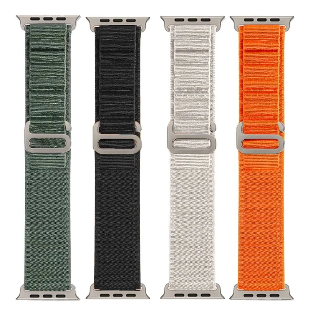 Premium Alpine Loop Nylon Strap For Apple Watch Ultra 49Mm 45Mm 44Mm 42Mm Mobile Accessories Price in Bangladesh - Mobile.com.bd