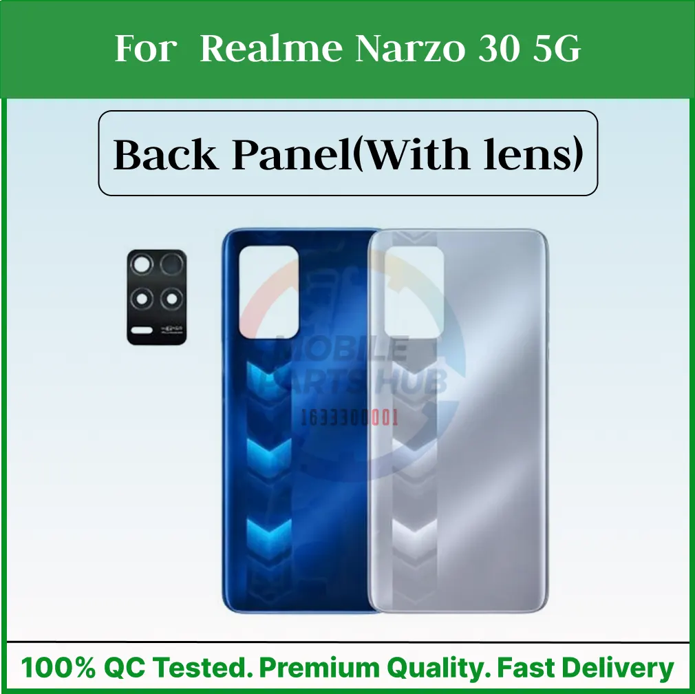 For Realme Narzo 30 5G Back Panel/Backshell/ Casing + Camera Lens With Logo-All Colors Available Back Panels & Housings Price in Bangladesh - Mobile.com.bd