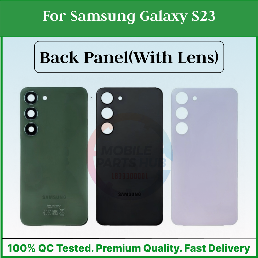For Samsung Galaxy S23 Back Panel/Backshell/ Casing +Camera Lens With Logo-All Colors Available Mobile Parts & Accessories Price in Bangladesh - Mobile.com.bd