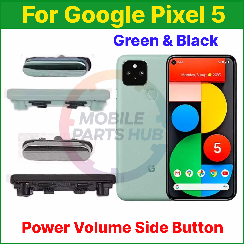 Compatible with Google Pixel 5 External Side Buttons Power On Off + Volume Control Button Outside Side Keys Mobile Parts & Accessories Price in Bangladesh - Mobile.com.bd