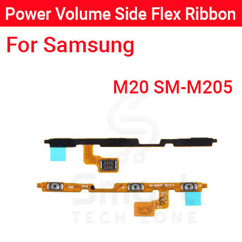 Samsung M20 SM-M205 Power on / off Switch Button Side Volume Up Down Buttons Flex Cable Replacement Parts Price in Bangladesh - Mobile.com.bd