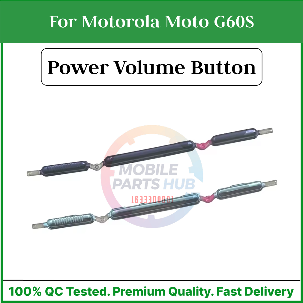Compatible with For Motorola Moto G60S   External Side Buttons Power On Off + Volume Control Button Outside Side Keys Mobile Parts & Accessories Price in Bangladesh - Mobile.com.bd