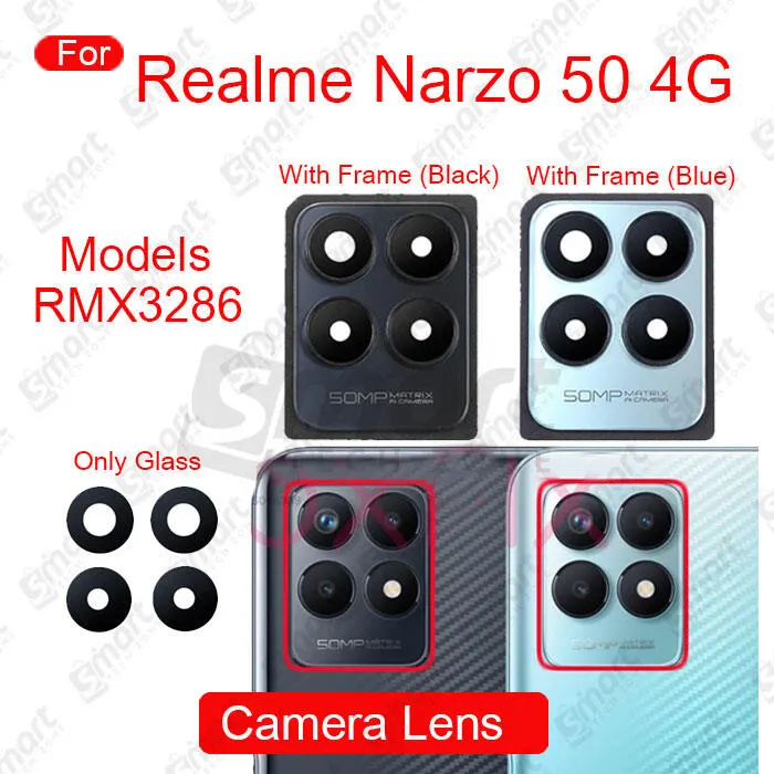 Camera Main Glass Lens for Realme Narzo 50 4G (RMX3286) Replacement Part (Not Tempered Camera Glass Protector) Replacement Parts Price in Bangladesh - Mobile.com.bd