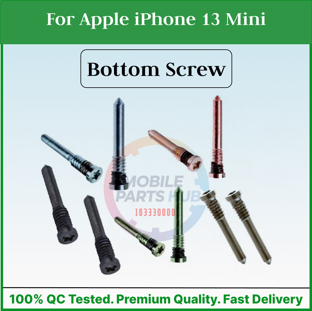 For Apple iPhone 13 Mini New Bottom Screw Pentalobe Dock Connector Screw Replacemnt Parts Mobile Parts & Accessories Price in Bangladesh - Mobile.com.bd