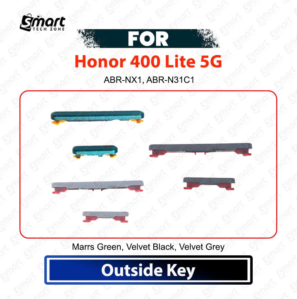 Honor 400 Lite 5G Power On Off Switch Button Volume Up Down Control Keys External Side Buttons Set Replacement Repair Spare Part For ABR-NX1, ABR-N31C1 Power Volume Flex Price in Bangladesh - Mobile.com.bd