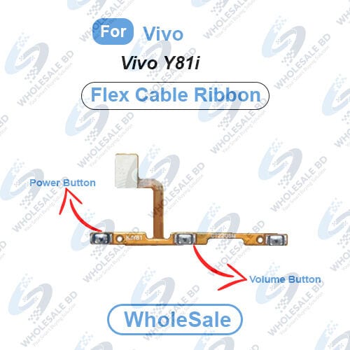 Vivo Y81i Power On/Off Switch Button Side Volume Up Down Buttons Flex Cable Replacement Parts (Wholesale) Other Parts Price in Bangladesh - Mobile.com.bd