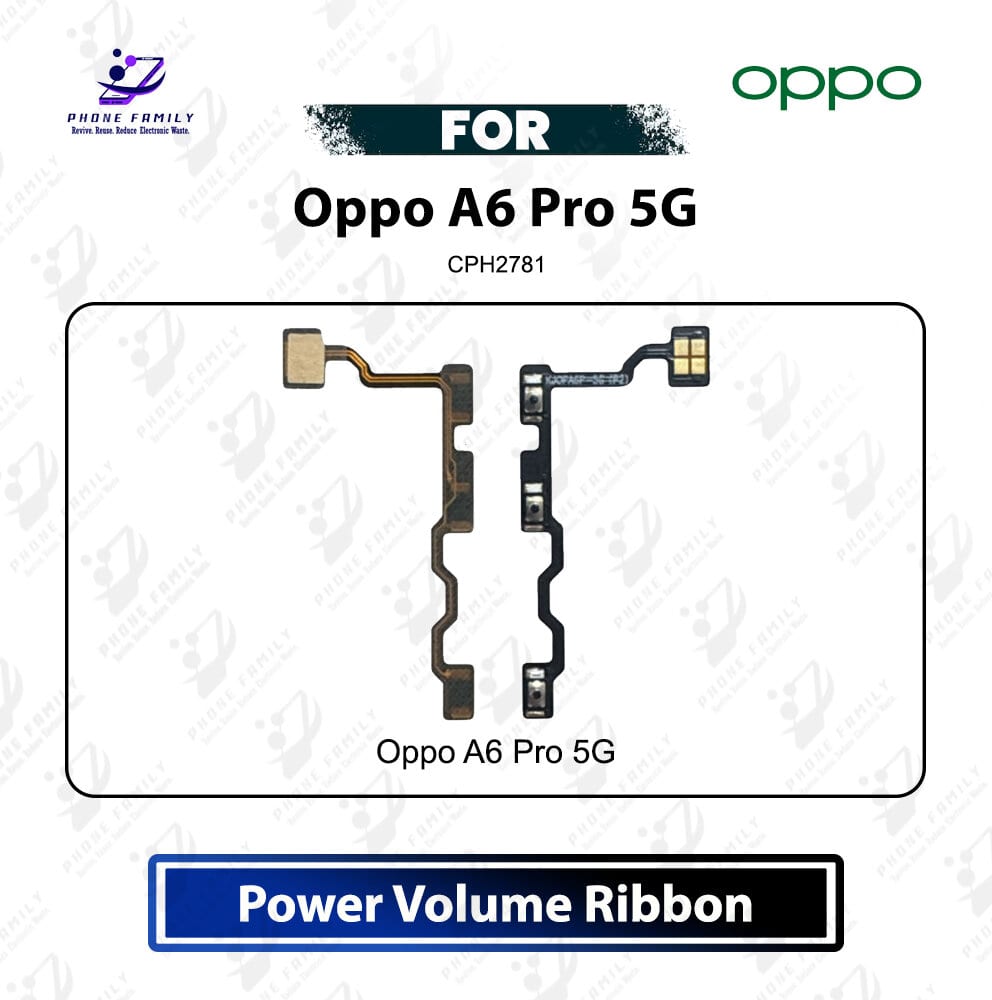 Oppo A6 Pro 5G Power On Off Switch Button Side Volume Up Down Buttons Flex Cable Replacement Repair Part For CPH2781 Other Parts Price in Bangladesh - Mobile.com.bd