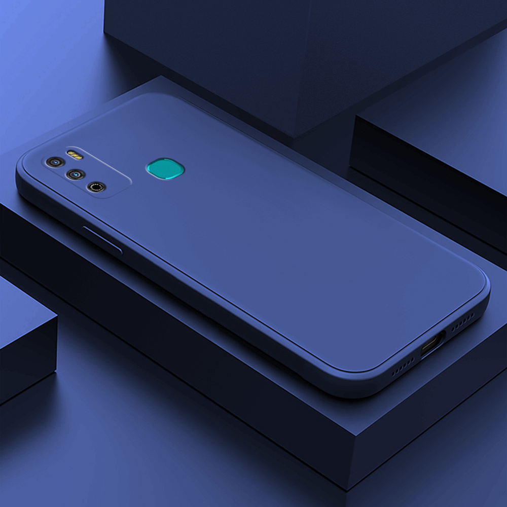 For Infinix Hot 9 Play Heavy Strong Liquid Silicone Soft Gel Rubber Shockproof Cover Case For Infinix Hot 9 Play Back Cove