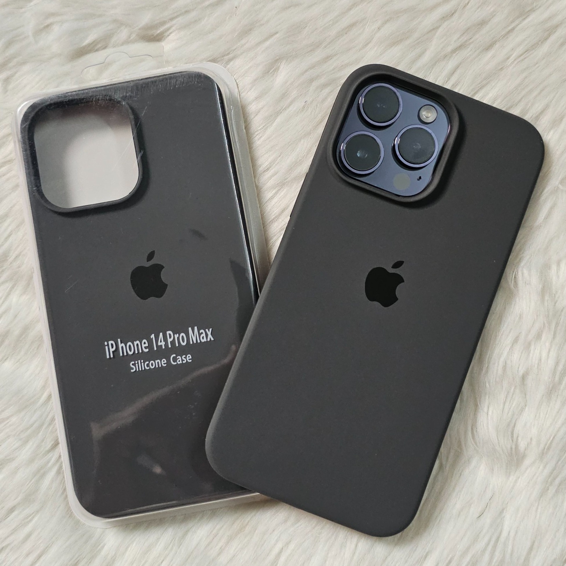For Apple iPhone 14 / iPhone 14 Plus / iPhone 14 Pro / iPhone 14 Pro Max Luxury Silicone Protect Back Cover Soft Case - Camera (Charcoal grey)