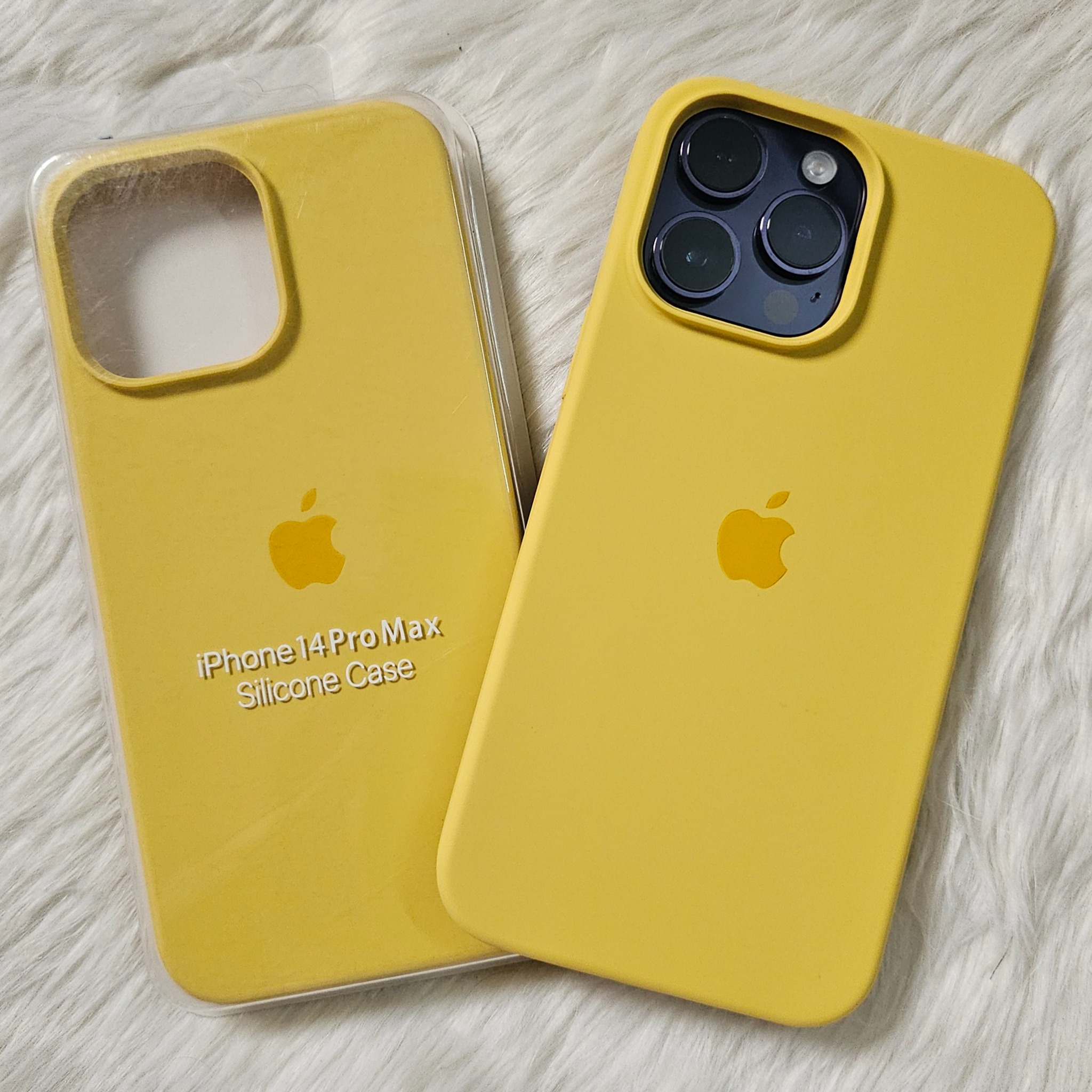 For Apple iPhone 14 / iPhone 14 Plus / iPhone 14 Pro / iPhone 14 Pro Max Luxury Silicone Protect Back Cover Soft Case - Camera (Yellow Colour)