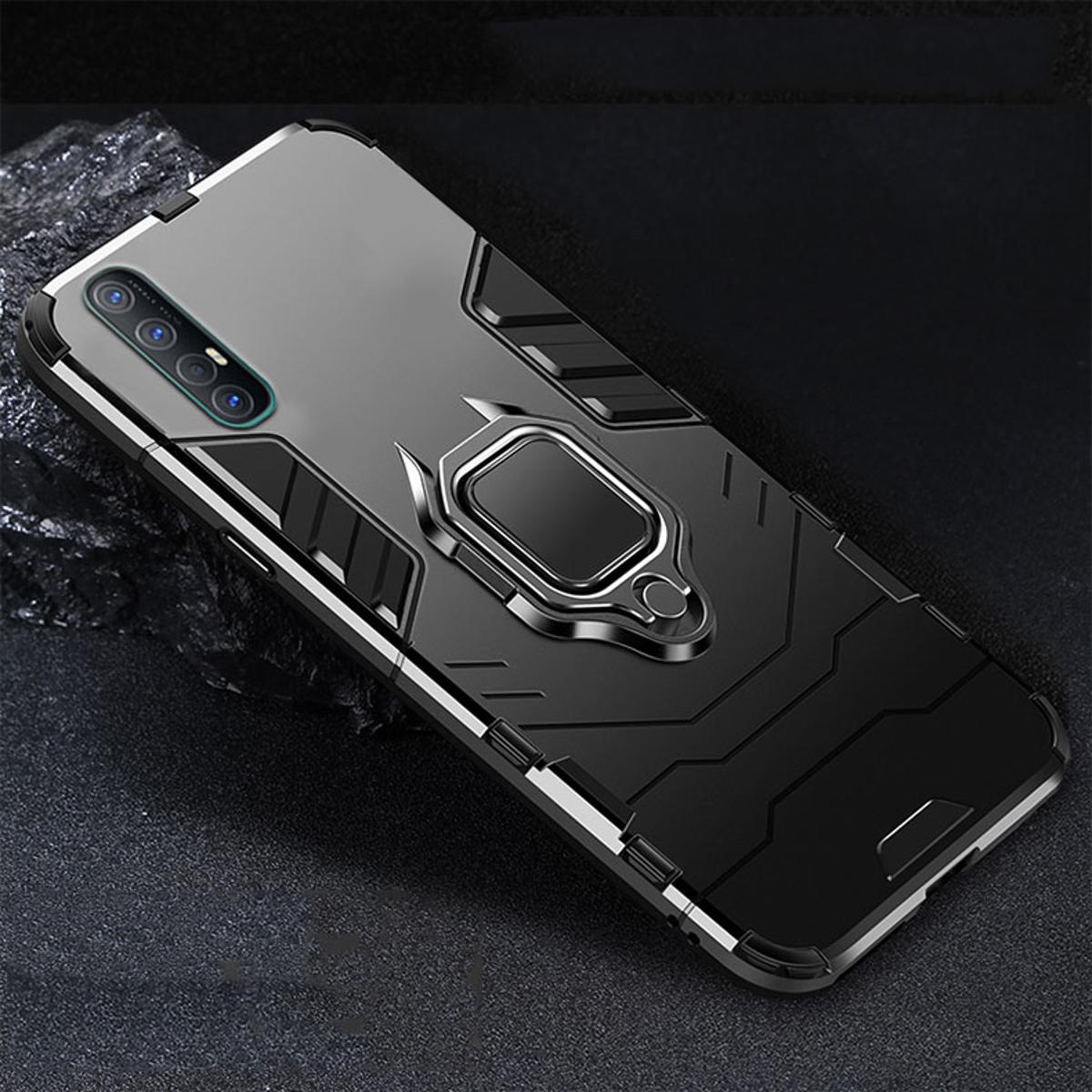Icasecover for Oppo Reno 3 pro hard case shockproof car magnetic stand Holder back cover