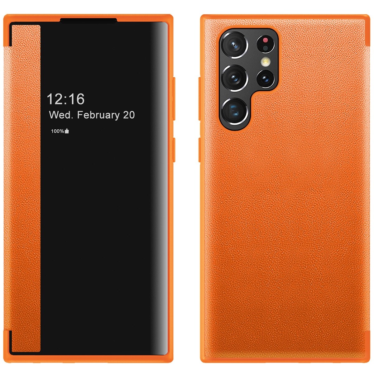 Lthmy for Samsung Galaxy S23 ultra case Classic business flip leather cover