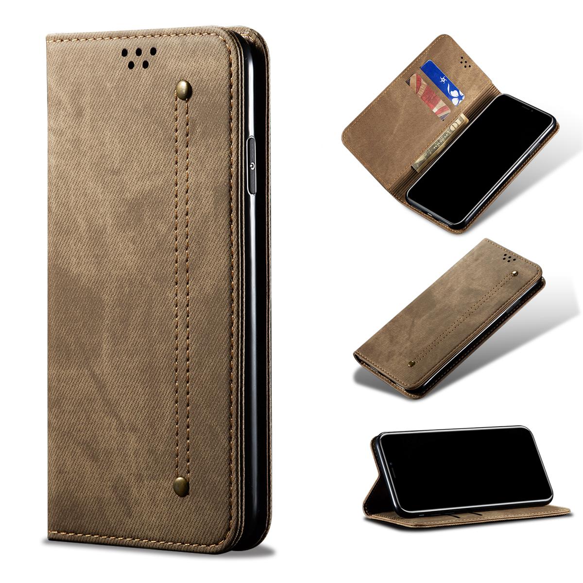 Luxury R slim leather flip cover for Xiaomi Redmi Note 9 case wallet card stand magnetic book cover