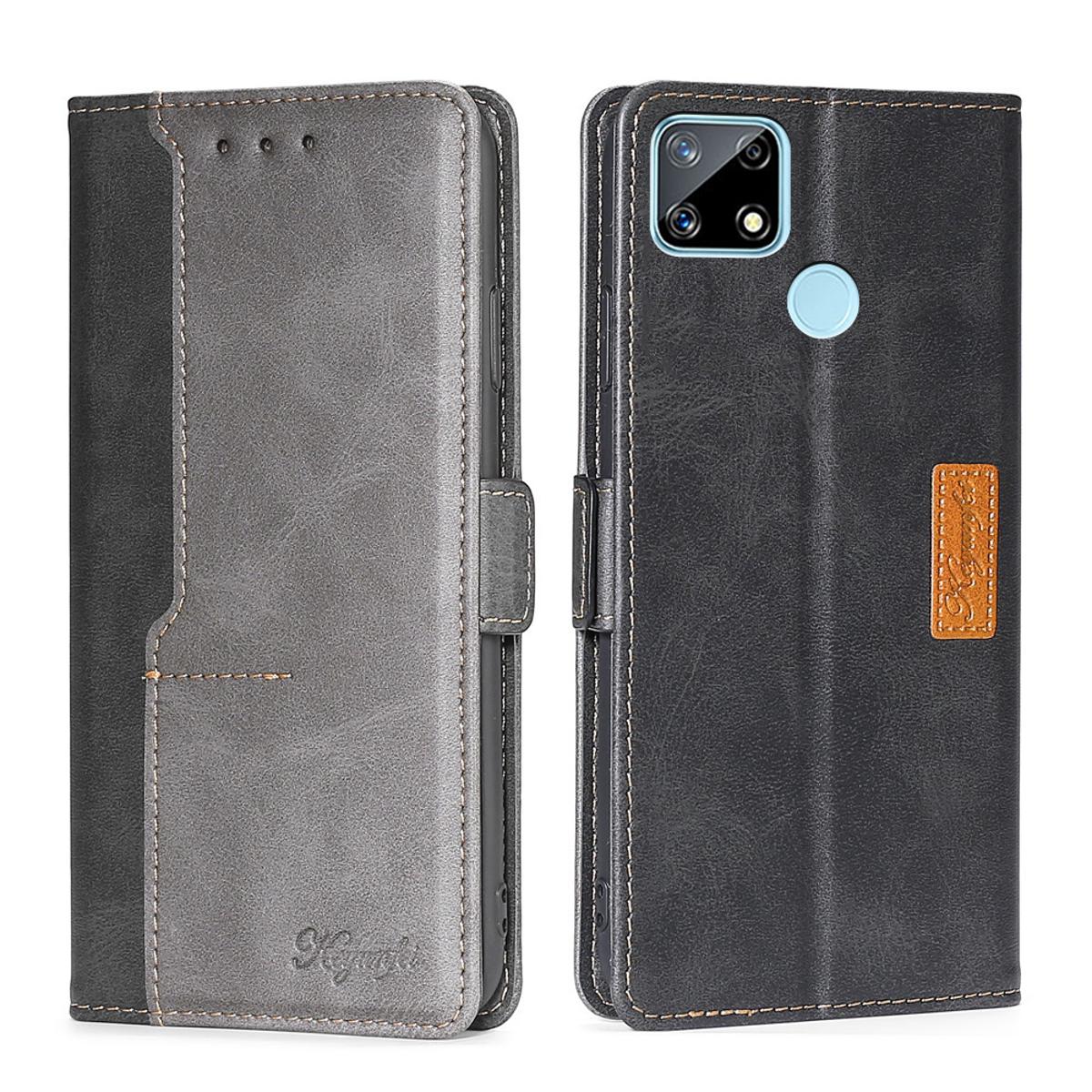 【3C VictoryEagle】For realme c25s leather magnetic case wallet cover