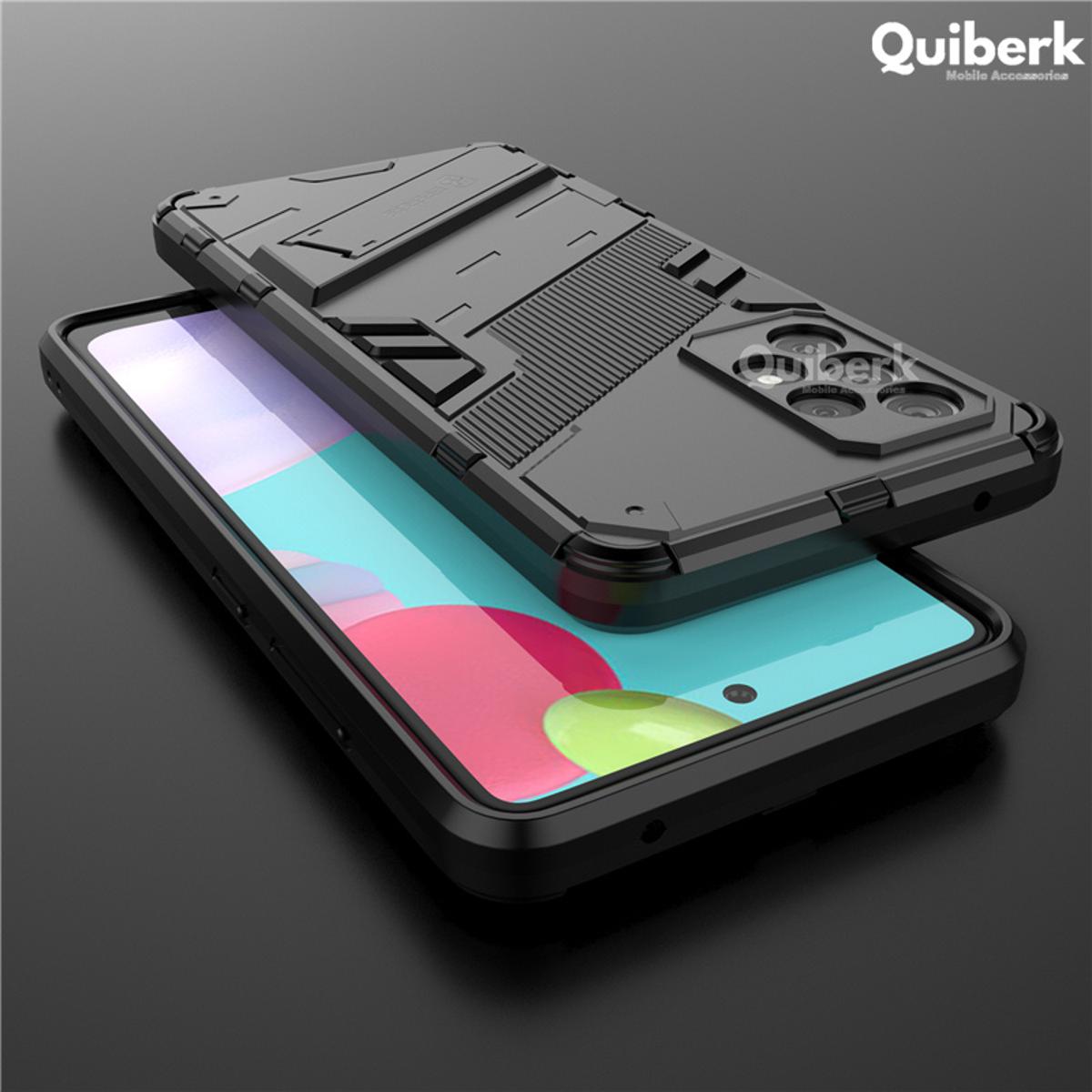 Quiberk for Samsung Galaxy A52/a52s 5G phone case kickstand holder hard back protector shockproof cover