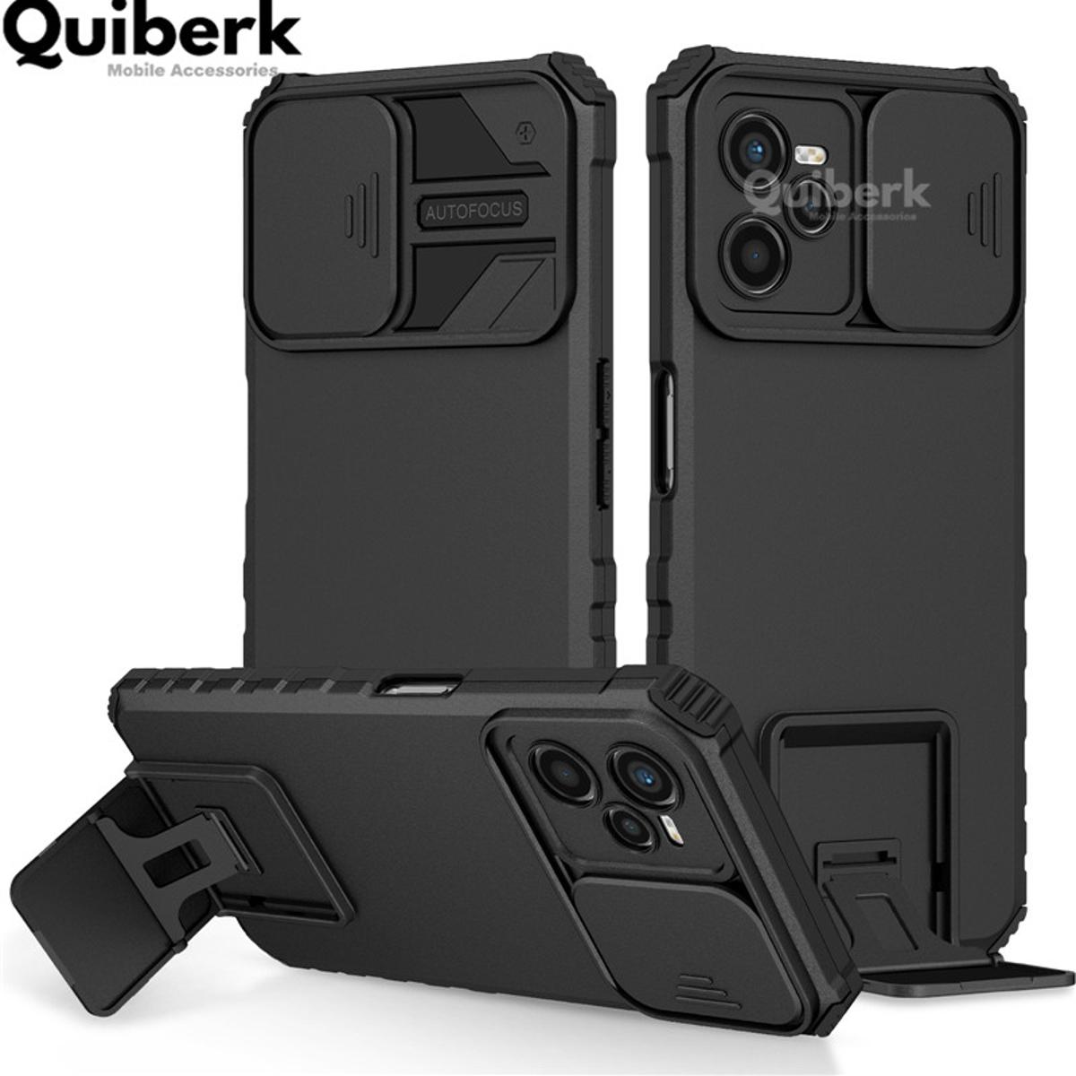 Quiberk for realme C35 vocabulary case slide camera cover leg hard shockproof back shell