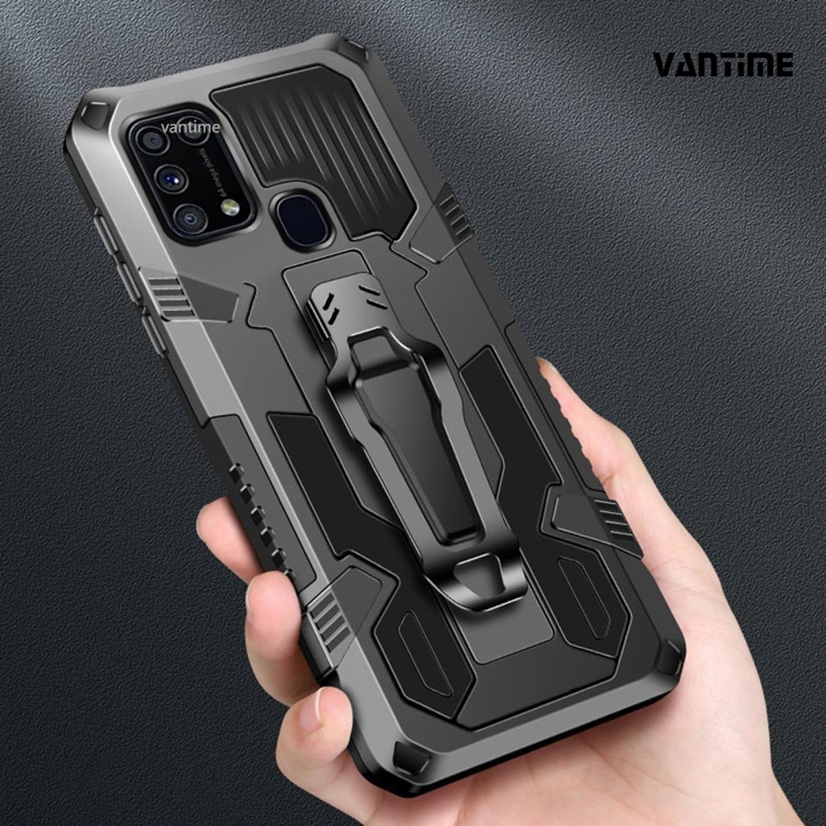 Vantime for Samsung Galaxy M31 M21 belt clip case kickstand slim phone cover