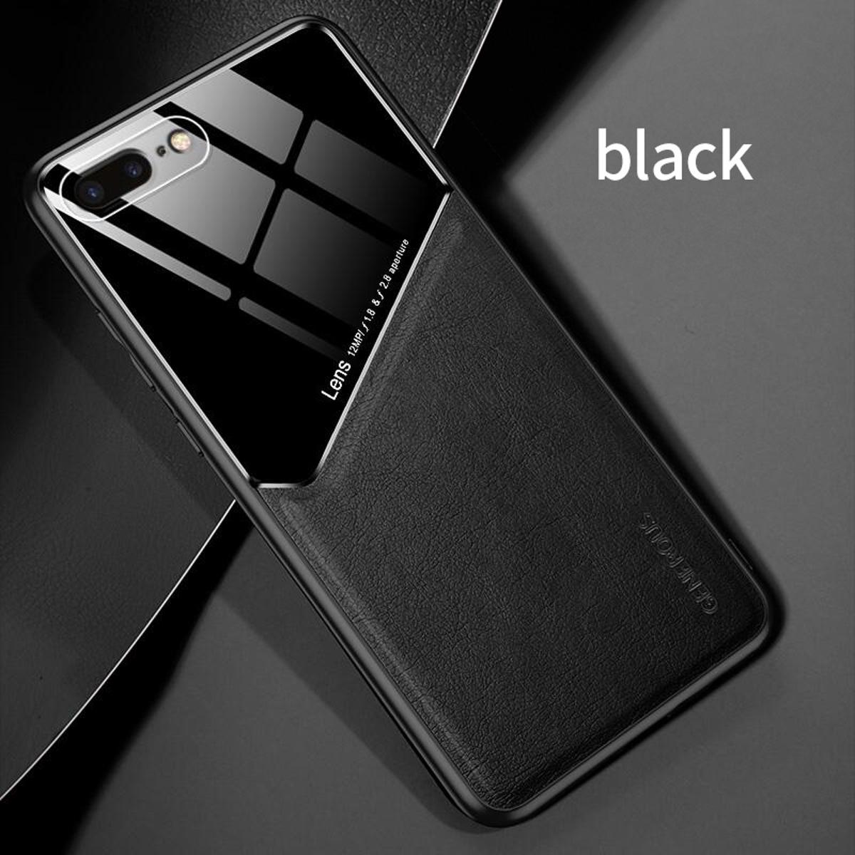 Lenuo case for 7 Plus/8 Plus magnetic car leather case back cover soft silicone case shockproof cover