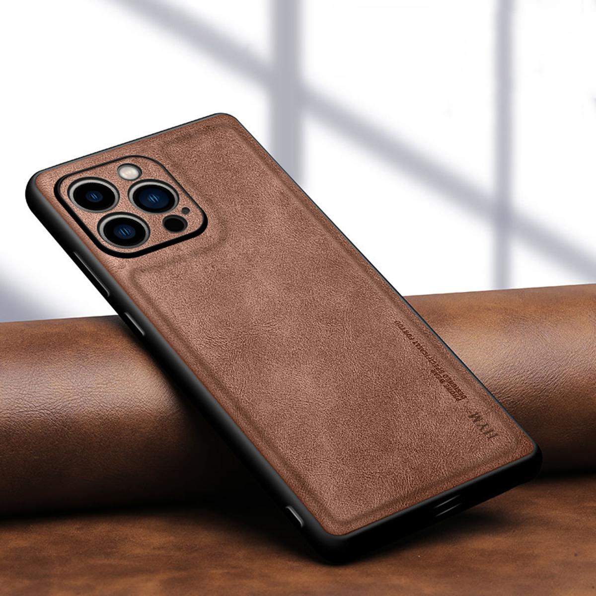 For 13 Pro Max case soft leather camera protective matte back cover