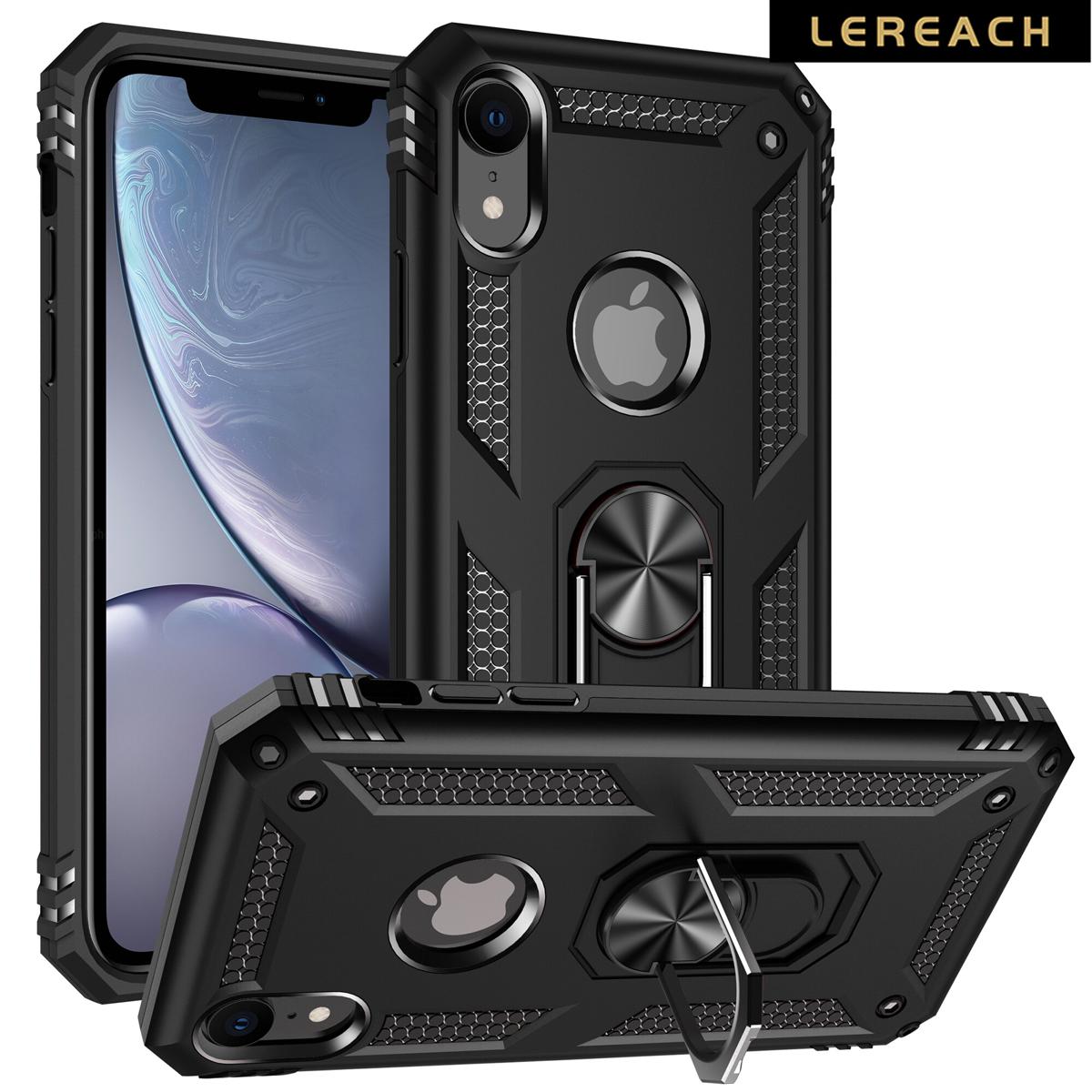 Lereach for  iphone XR cell iphone case tup pc hard ring car bumper ring back cover