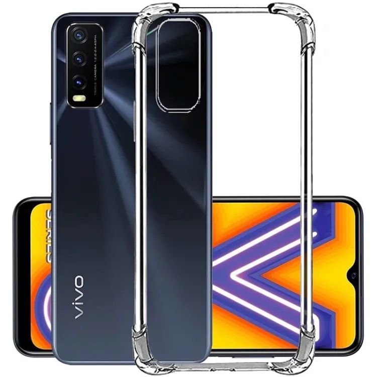 Vivo Y20 Vivo Y20i  Vivo Y20s Vivo Y20G Vivo Y12s Premium Silicone Case Crystal Clear Soft TPU Ultra Thin Transparent Flexible Protective Mobile Phone Back Cover