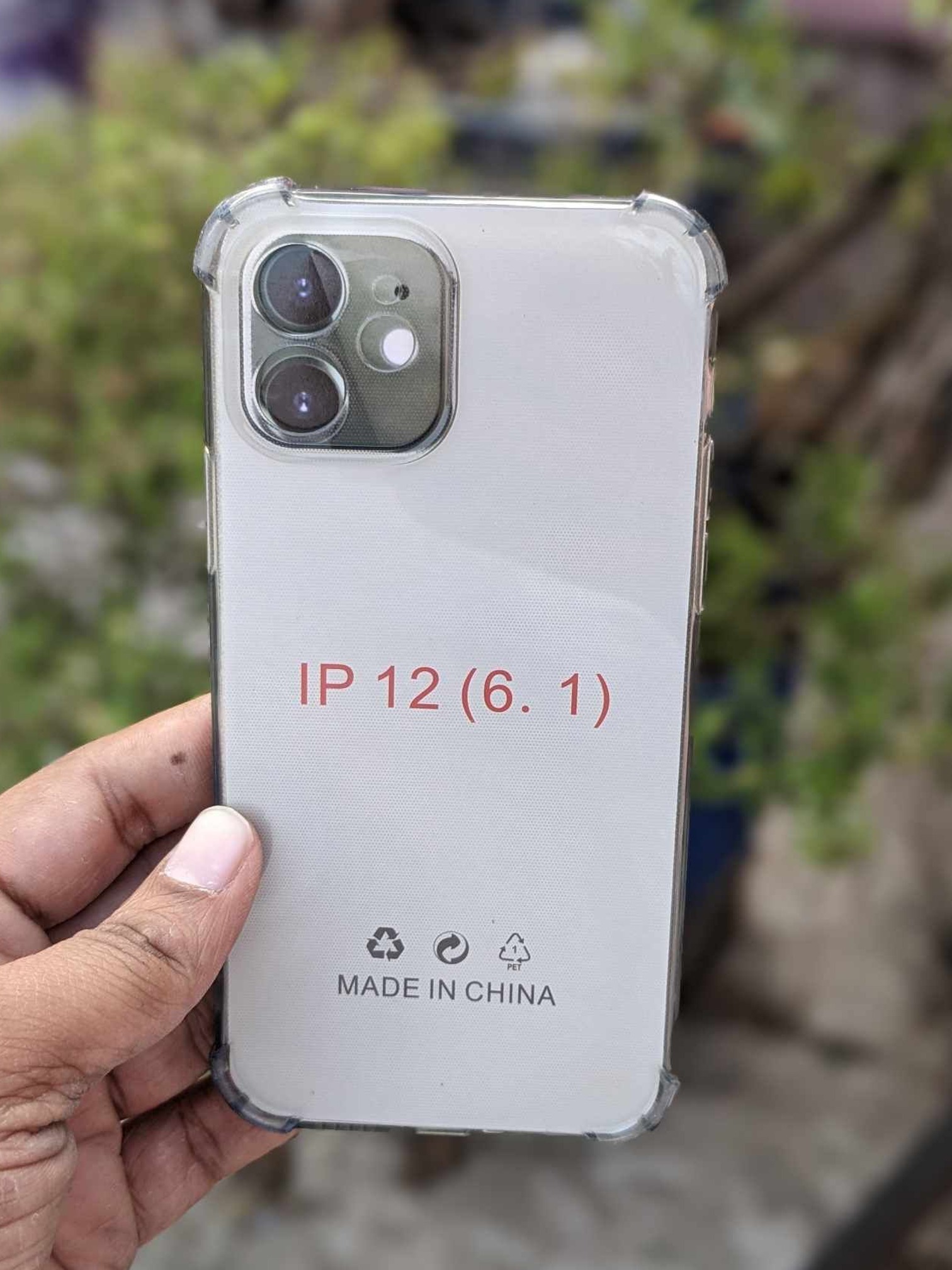 For Apple iPhone 12 Shockproof transparent liquid crystal long time use soft premium protective back cover