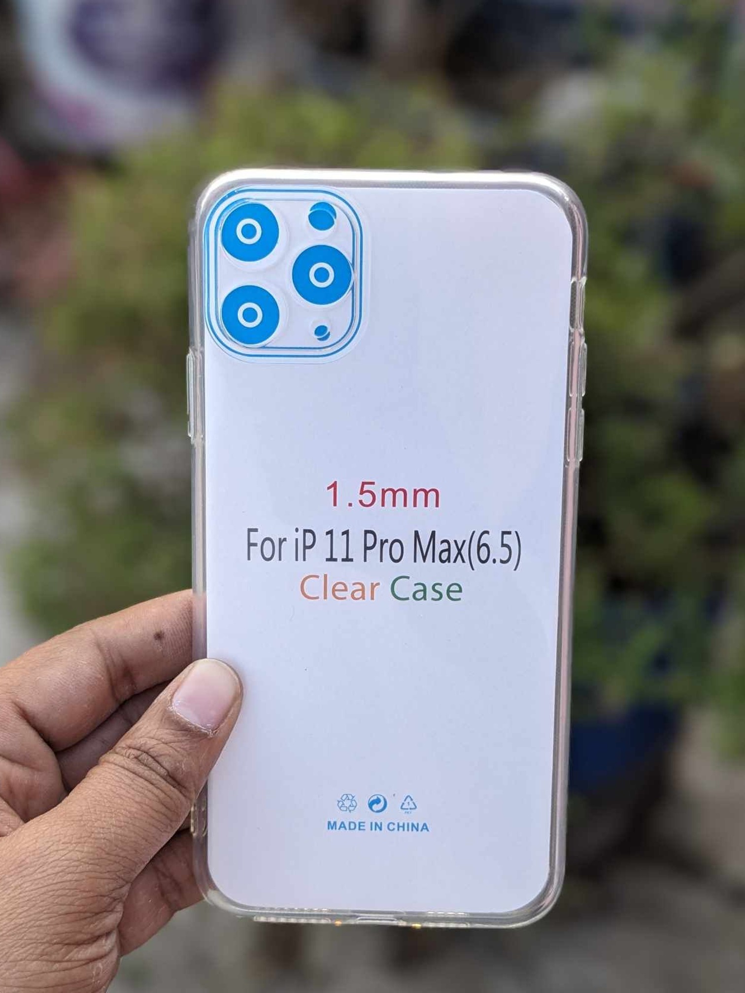 For Apple iPhone 11 Pro Max Shockproof transparent liquid crystal long time use soft premium protective back cover