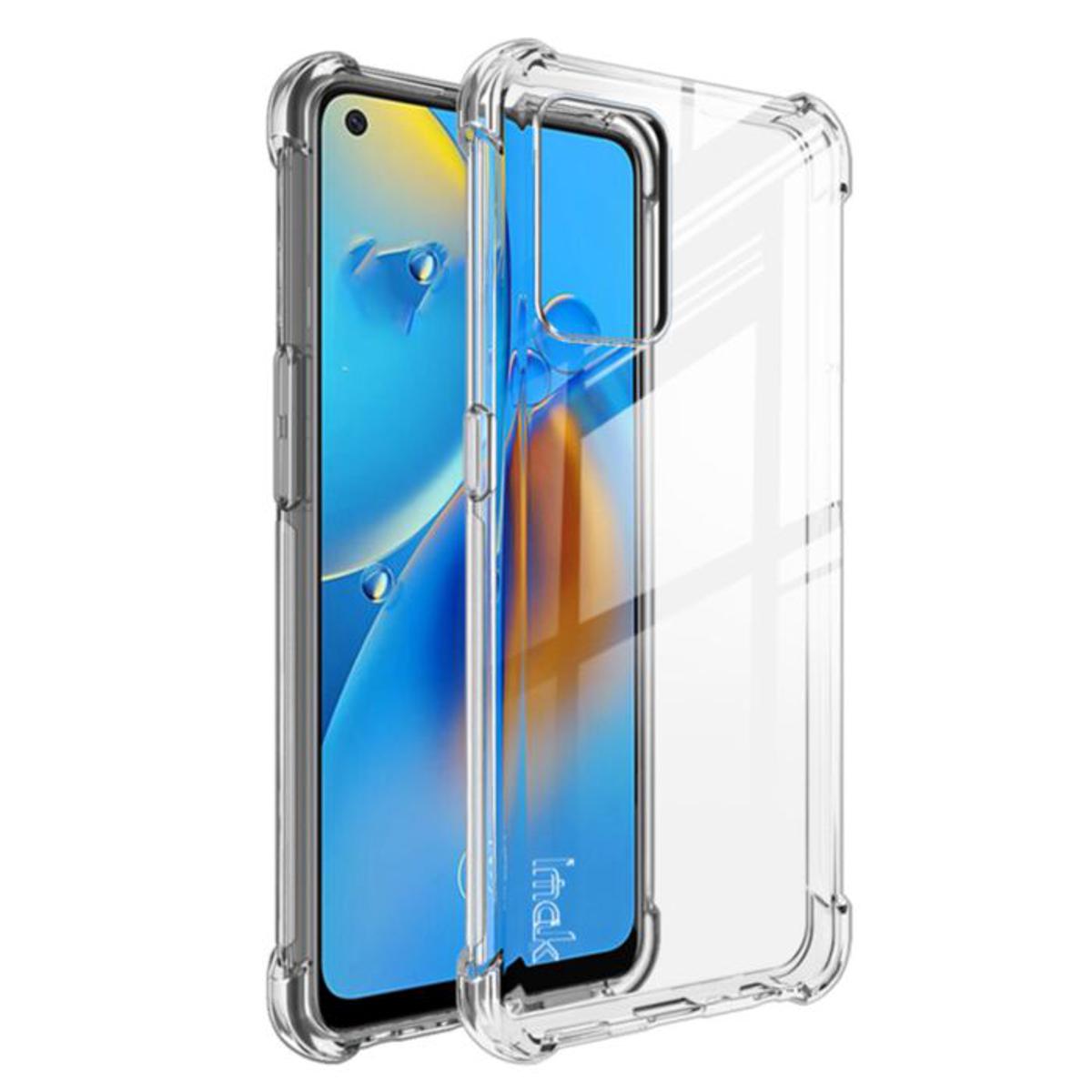 For Oppo A74 4G Ultra Slim Transparent Anti Shock Side Bumper Corner 4D Crystal Clear Camera Cutting Cover - Phone Back Cover