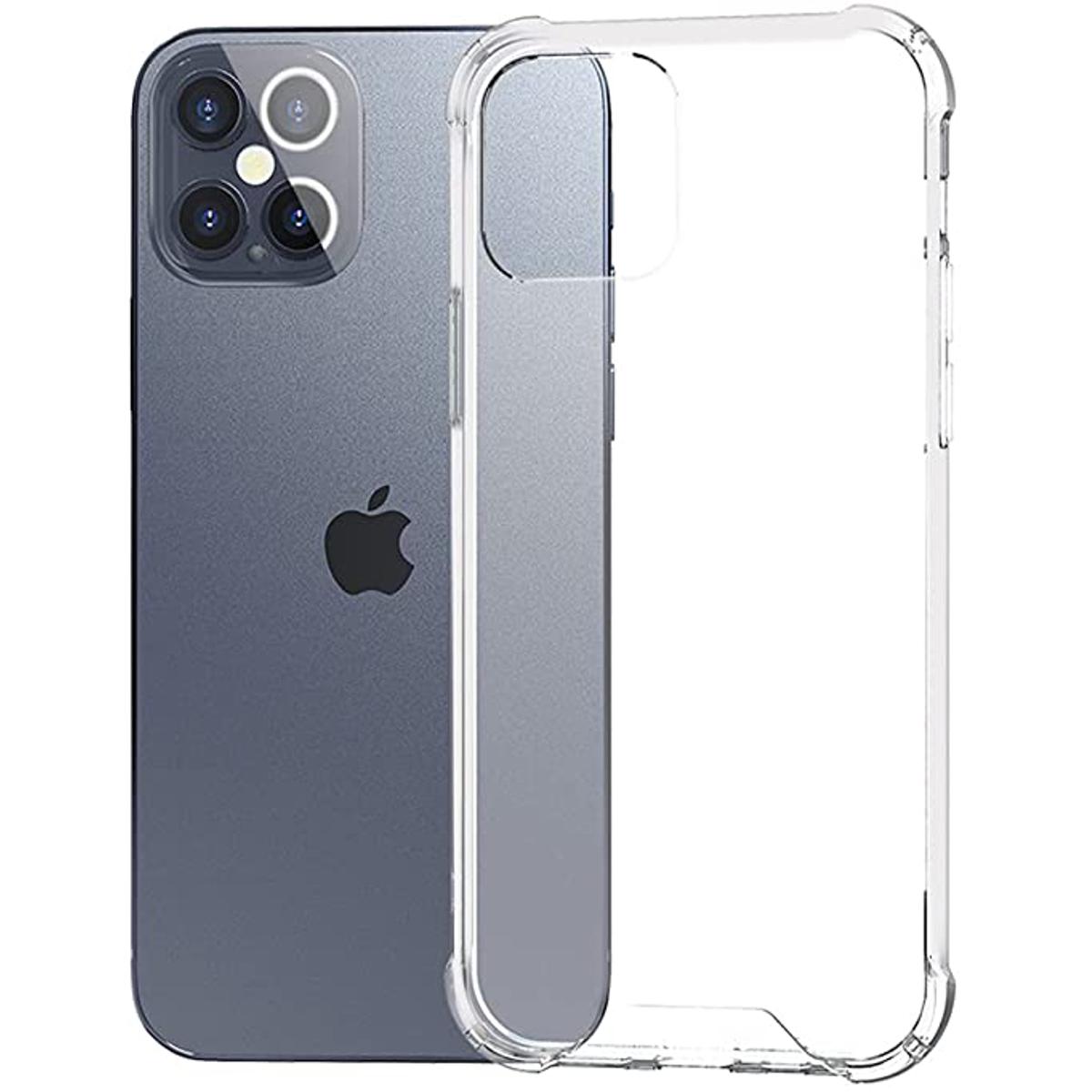 For iPhone 13 Pro Transparent 6D Crystal silicone Bumper case antiShock corner Clear back cover