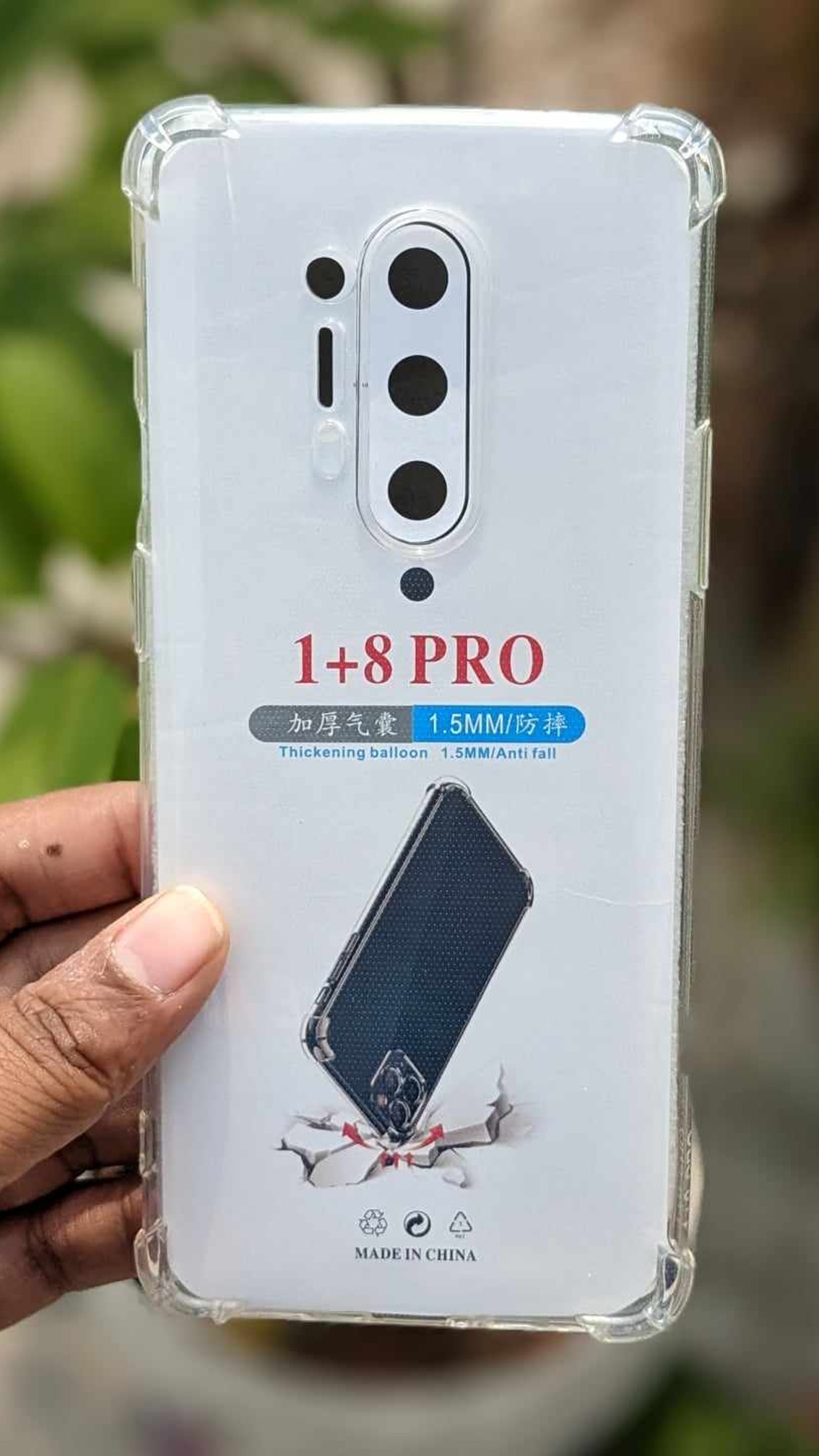 For OnePlus 8 Pro 5G Shockproof Transparent Liquid Crystal Clear Long Time Use Soft Premium Protective Back Cover