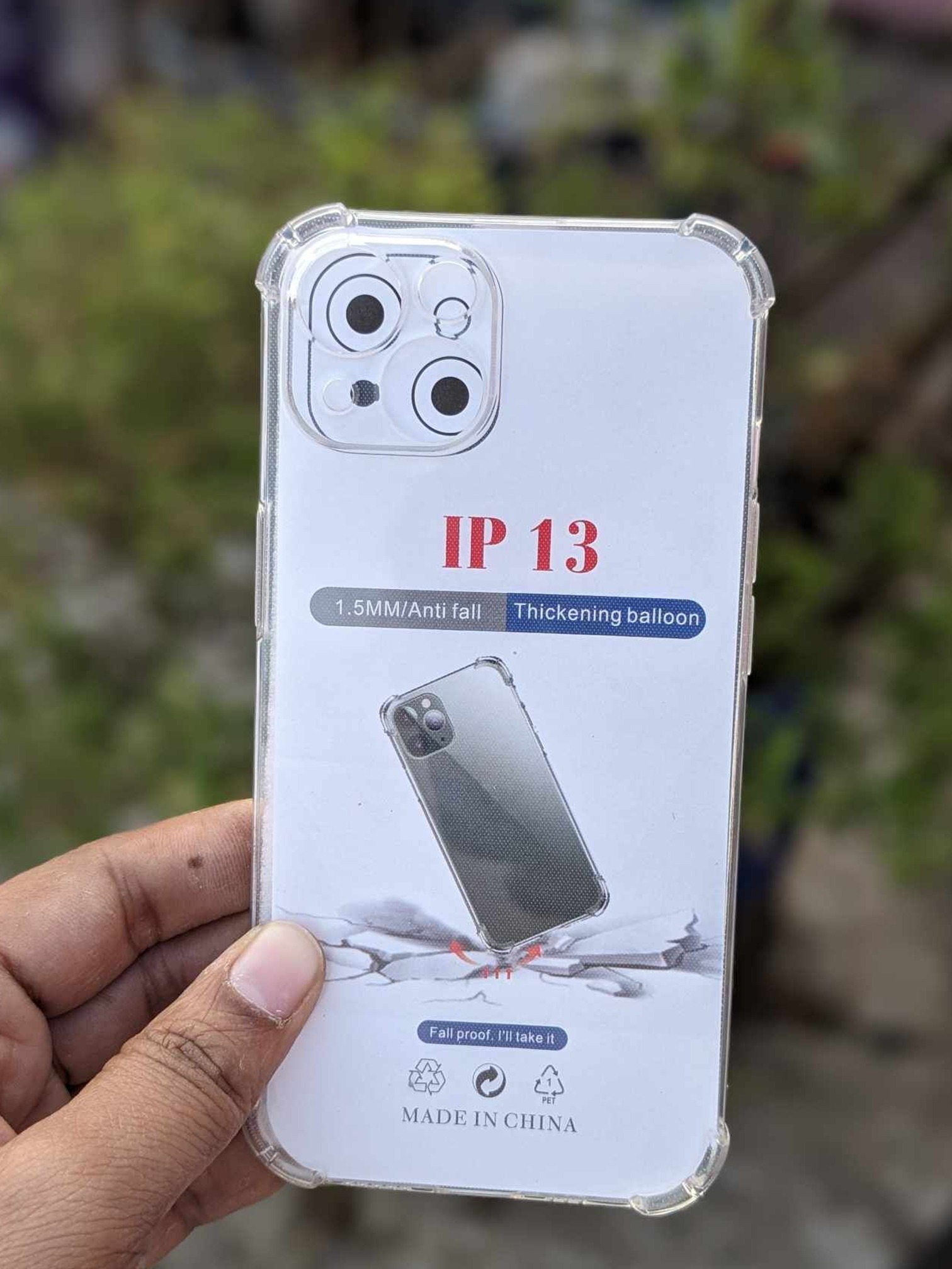 For Apple iPhone 13 Shockproof transparent liquid crystal long time use soft premium protective back cover
