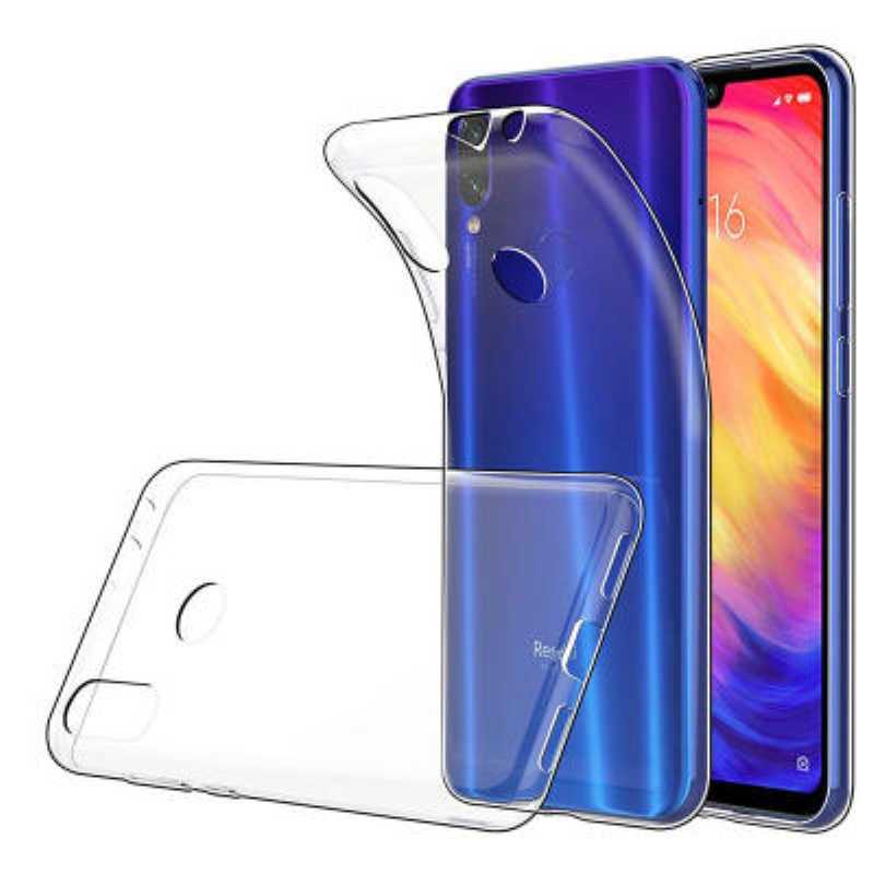 For Xiaomi Redmi Note 7 ultra Slim Transparent anti shock side bumper corner 4D Crystal clear camera cutting cover