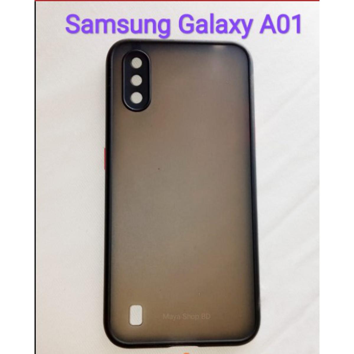 For Samsung Galaxy A01 Protective soft Matt blackish cover Available