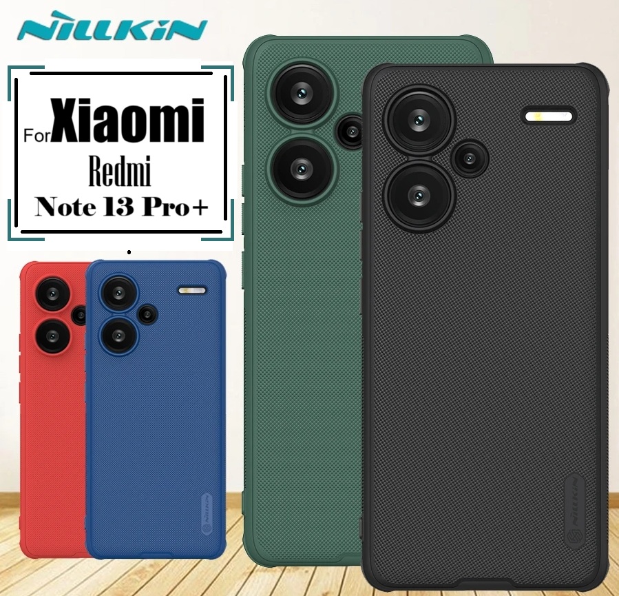 Nillkin Super Frosted Shield Pro Matte Case for Xiaomi Redmi Note 13 Pro+/5G - High-Quality Camera Protection, Anti-Slip, Dust-Proof