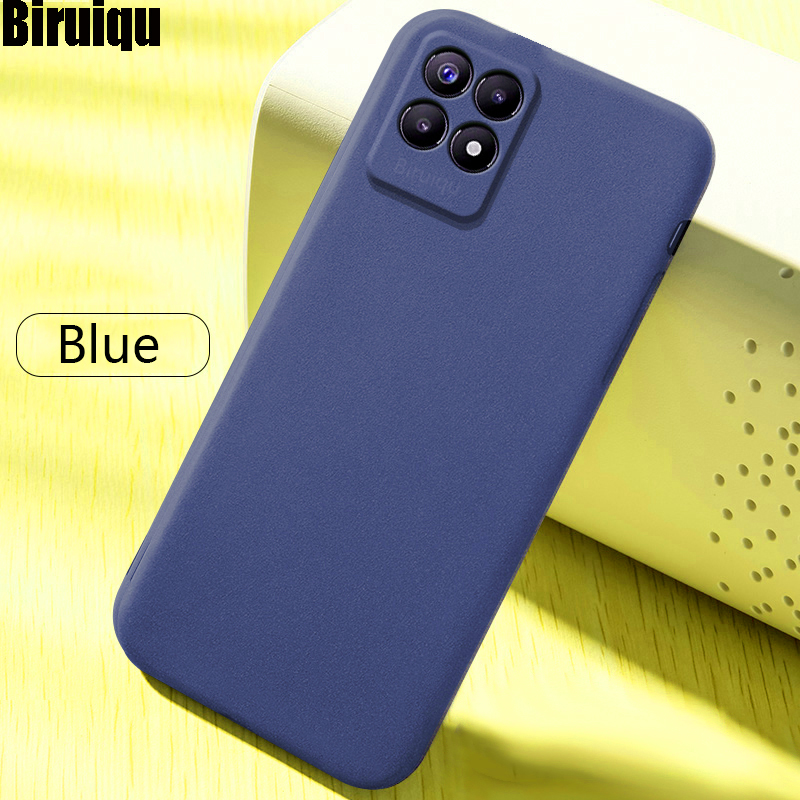 For Realme Narzo 50 Soft Liquid Silicone Slim Skin Coque Protective back cover Case