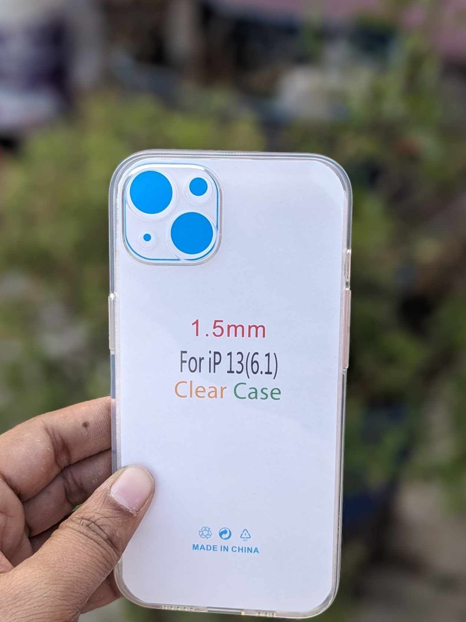 For Apple iPhone 13 Shockproof transparent liquid crystal long time use soft premium protective back cover