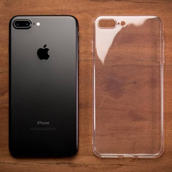 Transparent TPU Back Case for iPhone 8 Plus and iPhone 7 Plus - Scratch-Resistant and Slim Fit