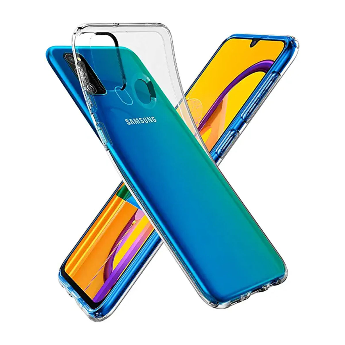 Samsung Galaxy M21 Transparent TPU Back Case Cover - Shockproof Protection