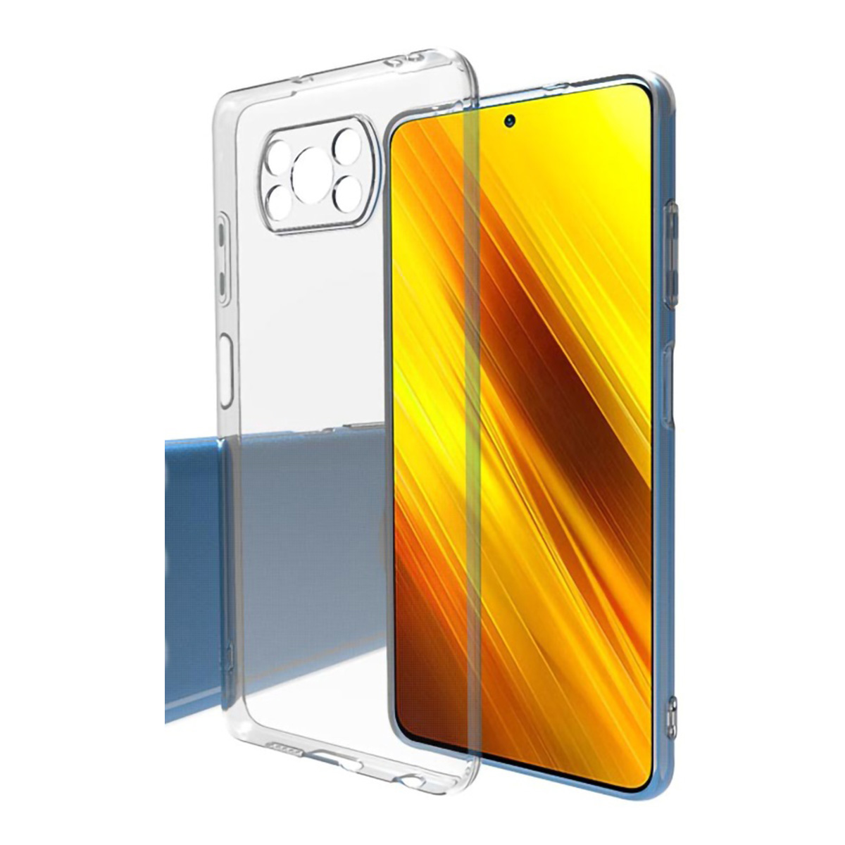For Xiaomi Poco X3 Clear Soft TPU Ultra-Thin Transparent Mobile Back Cover