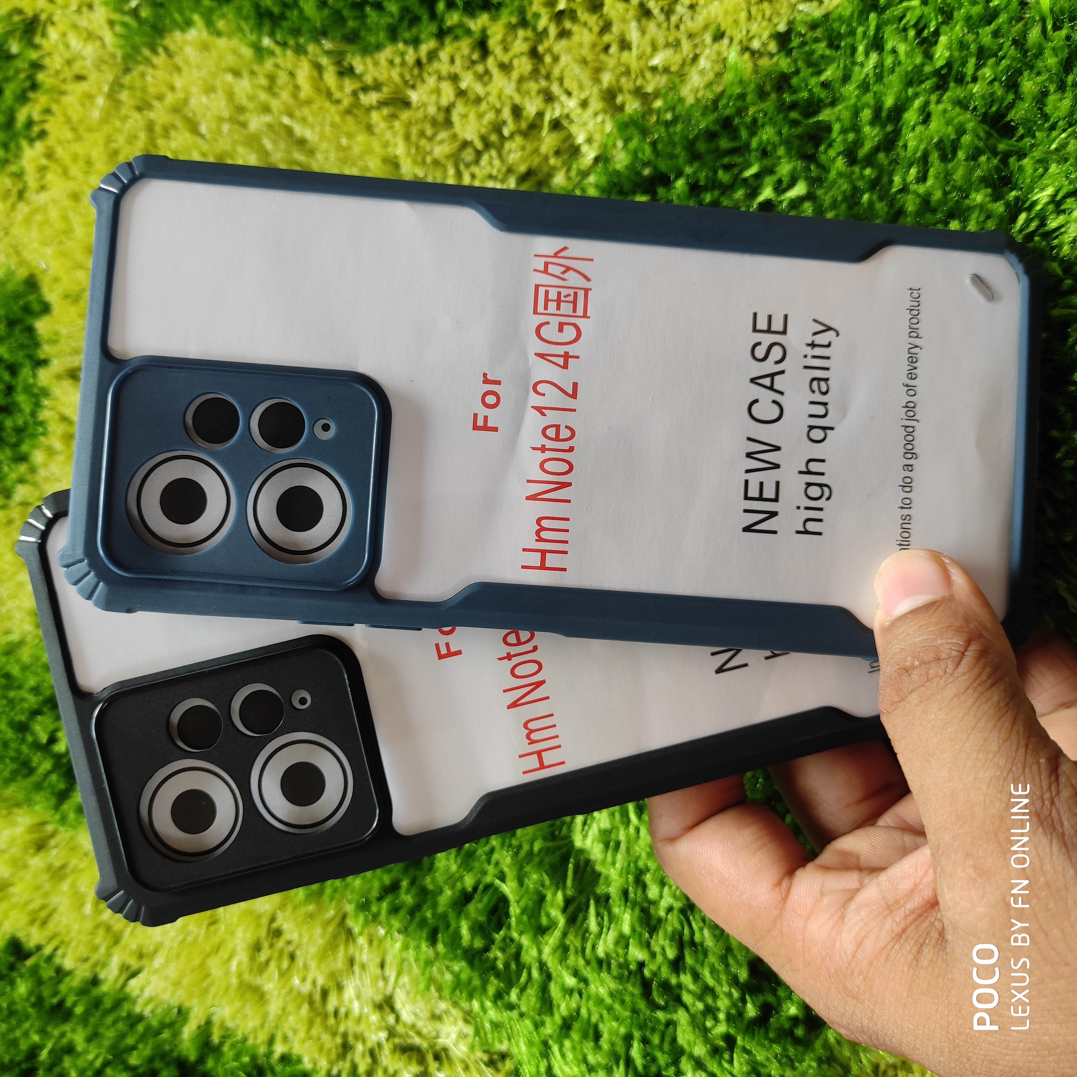 For Redmi Note 12 4g Shockproof Bumper Cover (Back Case Cover For Smartphone)