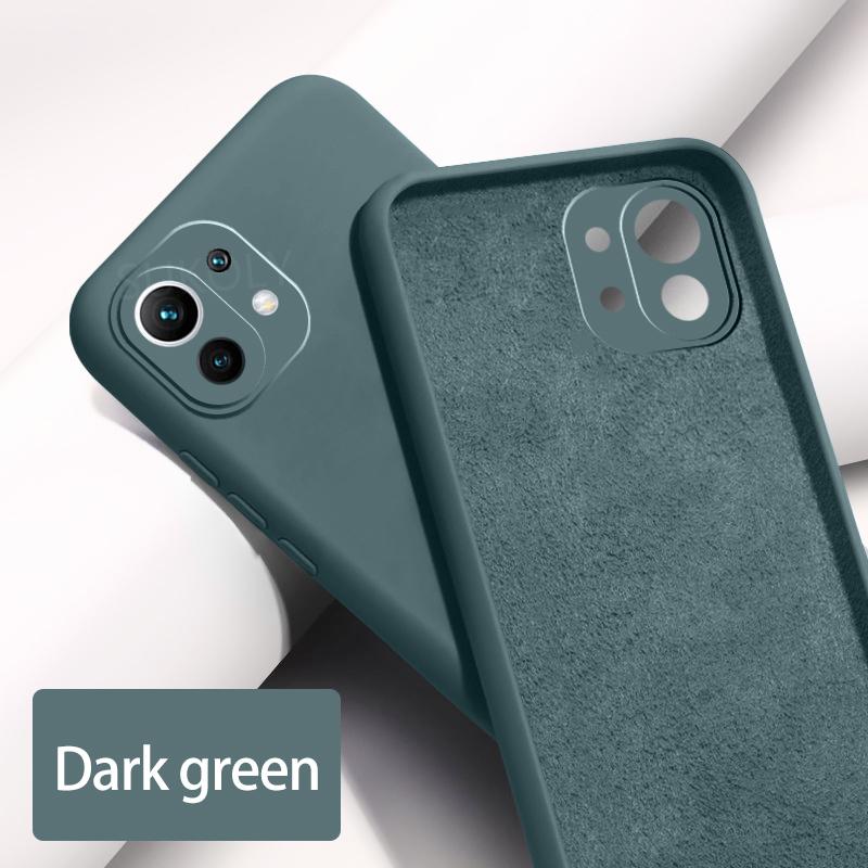 For Xiaomi Mi 11 Lite / Mi 11 Lite 5G / Xiaomi 11 Lite 5G NE Heavy Strong Liquid Silicone Soft Gel Rubber Shockproof Cover Phone Case For Mi 11 Lite Back Cover