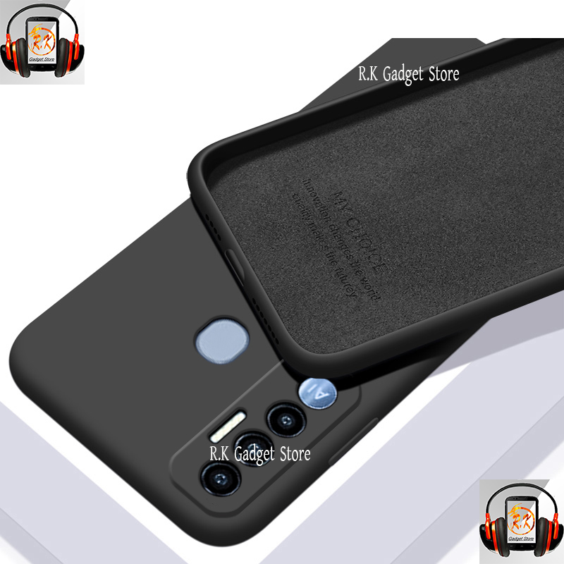 For Tecno Spark 7 Pro Super quality Liquid Silicone Back cover phone Case