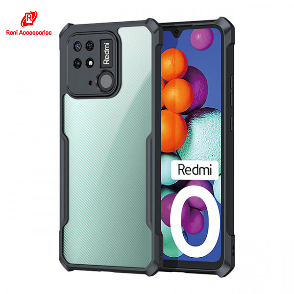 Trendy Clear Case For Xiaomi Redmi 10C / Redmi 10 Power / Redmi 10 (India) -Transparent Crystal Ultra Thin Light Weight Trendy Stylish Slim Shockproof Bumper Camera Protective Xundu Cover